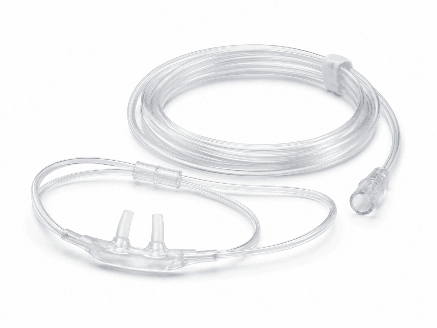 Standard nasal cannula with clear tubing